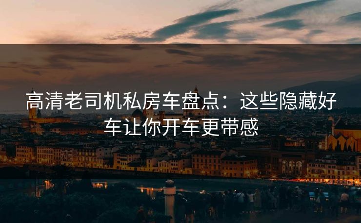 高清老司机私房车盘点:这些隐藏好车让你开车更带感 第1张 高清老司机私房车盘点:这些隐藏好车让你开车更带感 第1张
