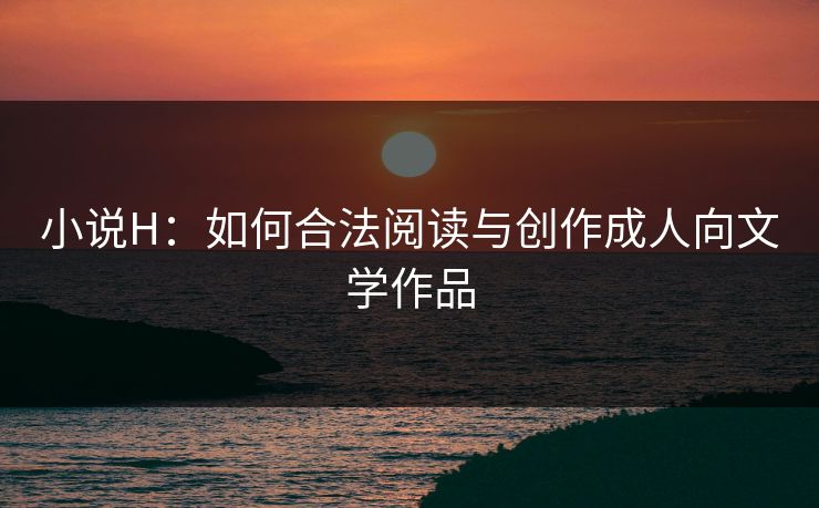 小说H：如何合法阅读与创作成人向文学作品  第1张